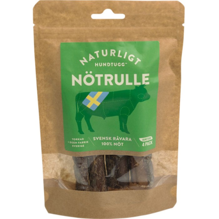Naturligt Hundtugg Nötrulle 4 st