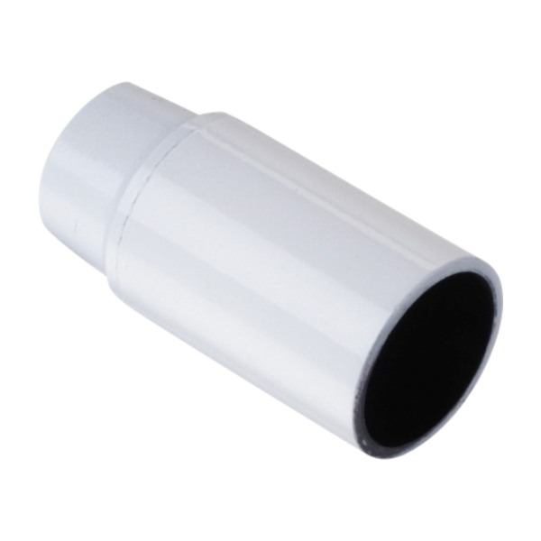 Lampeholder E14, hvit u/bryter