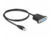Adapter DeLOCK USB 1.1 till parallellport 25-pin hona, kabel 0,8 m, bild 2