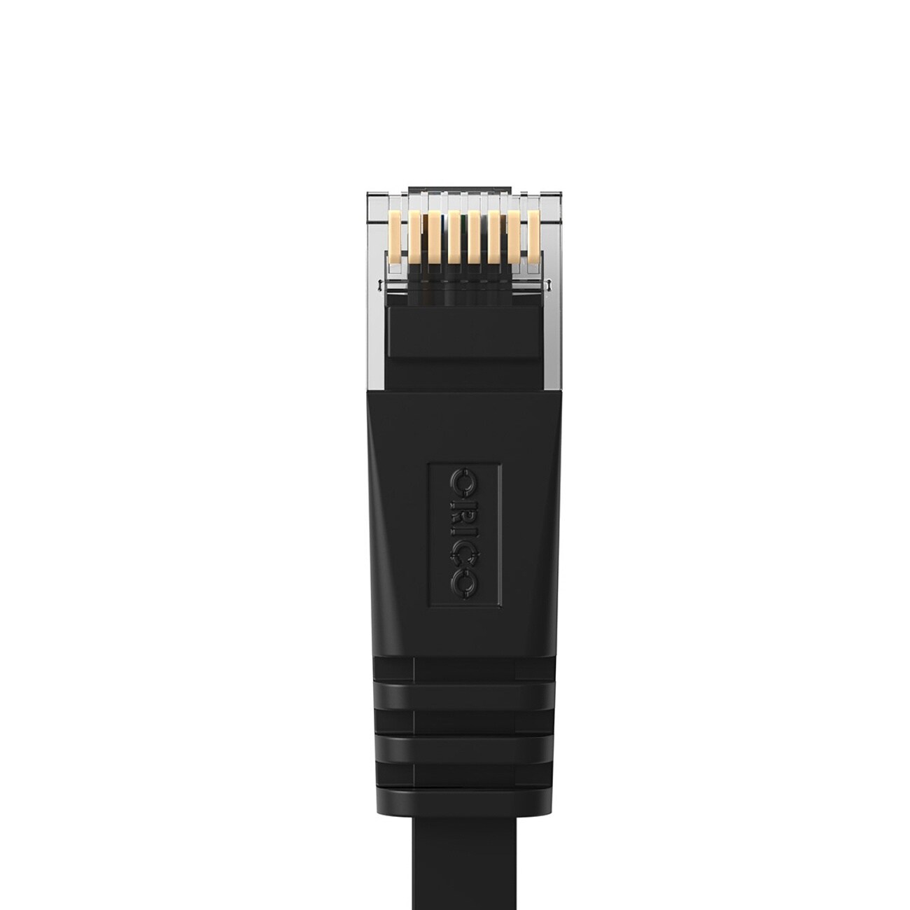 Orico PUG-C6B CAT6 1000 Mbps RJ45 Ethernet-nätverkskabel, platt LAN-kabel, 2 m, svart, bild 4