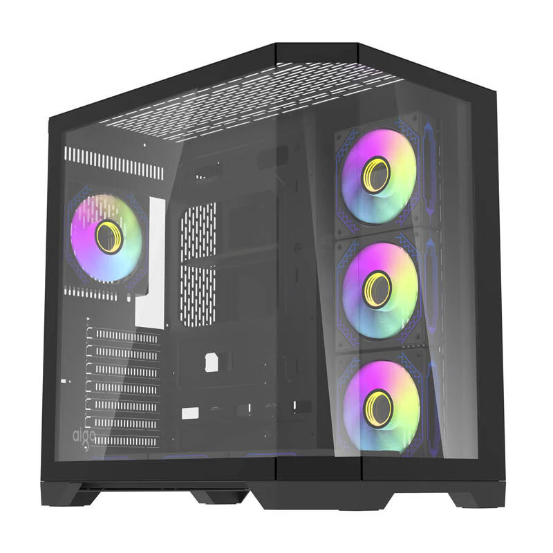 Darkflash FT418 PRO Computer Case with 7 ARGB Fans - Black - Chassi - Svart