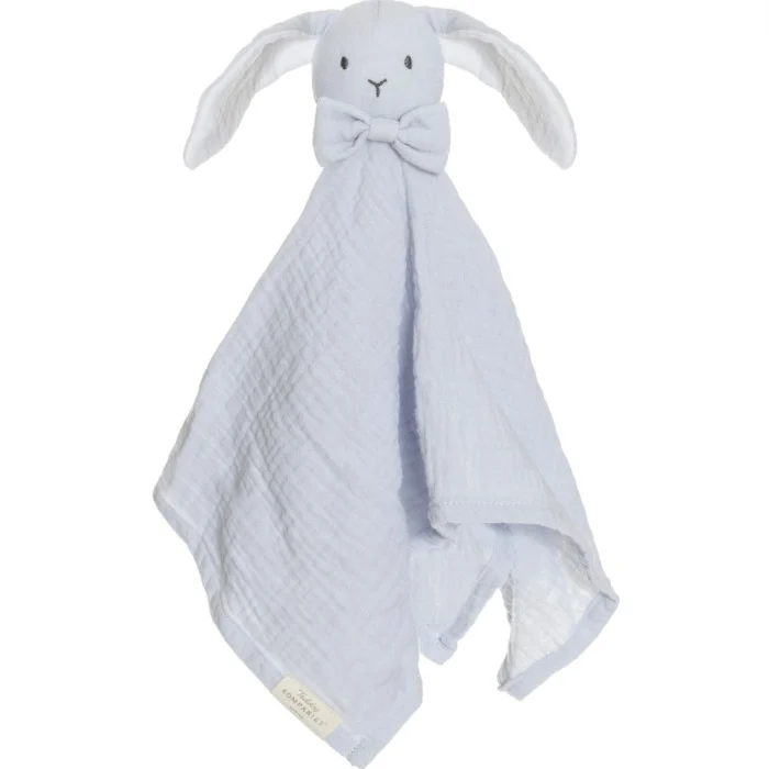 Teddykompaniet Diinglisar Snuttefilt Kanin Muslin, Babyblå