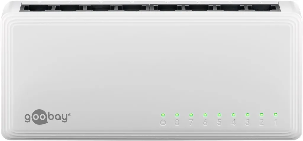 Goobay 8-portars Gigabit Ethernet-switch, bild 2