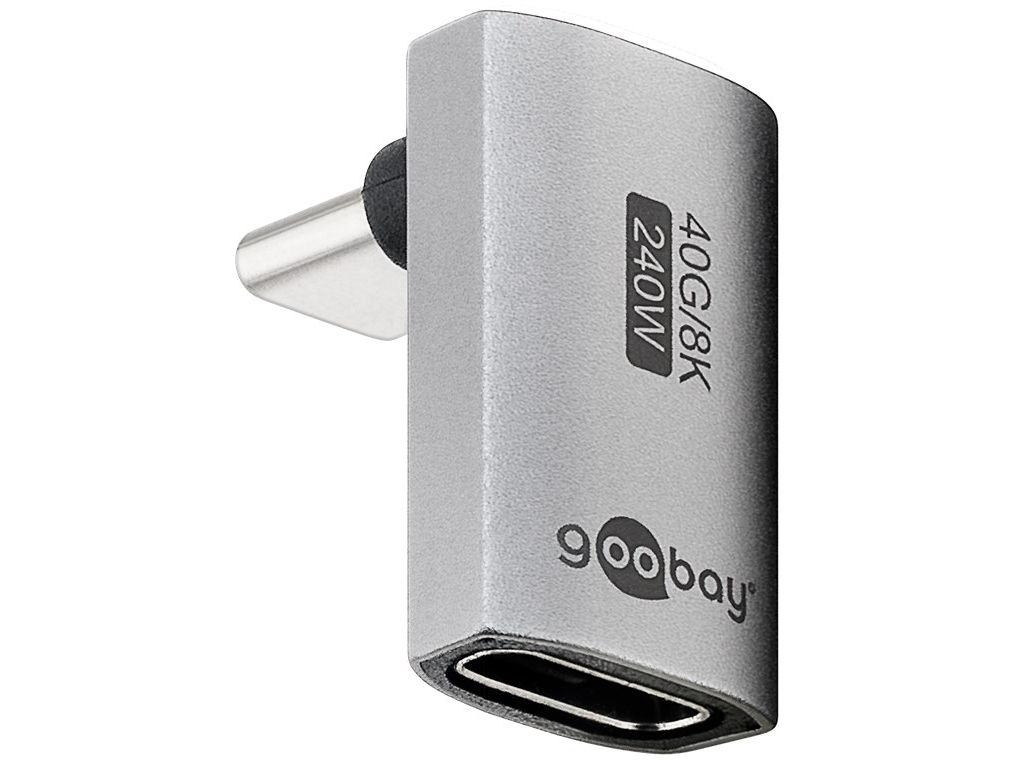 USB-C-adapter 90° vinklad med USB4-stöd