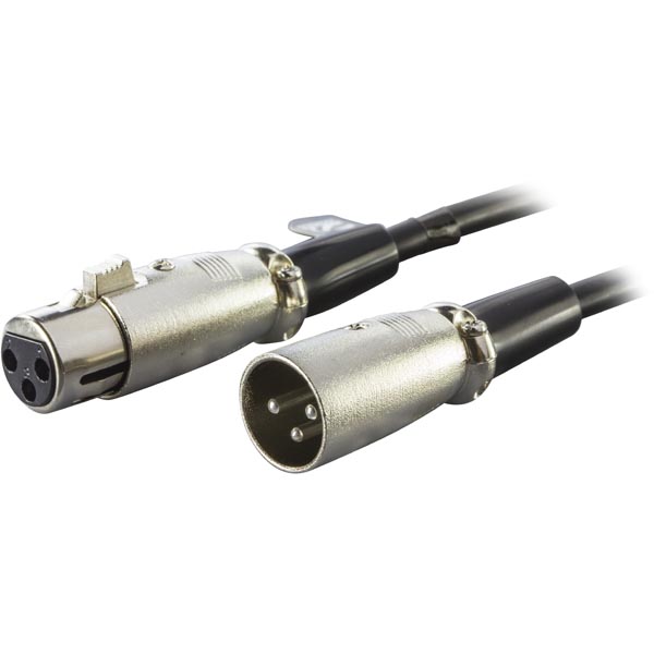 DELTACO Audiokabel XLR ha-ho Svart 10 m, bild 3