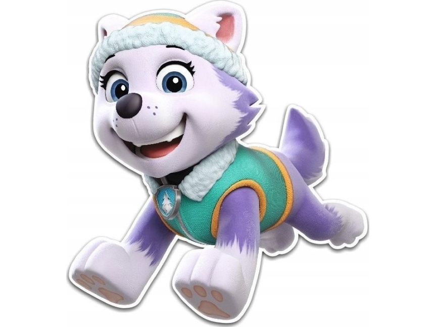 Paw Patrol Väggklistermärke med Everest - 22 x 22 cm