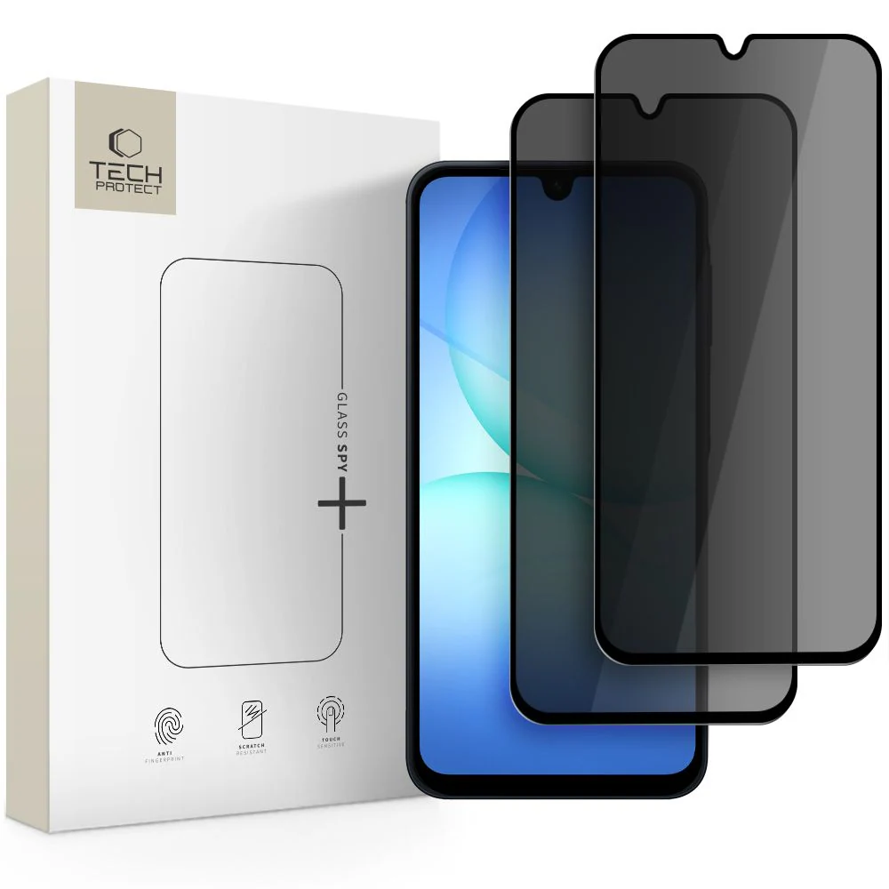 Tech-Protect Glass Spy+ 2-pack Sekretessglas för Samsung Galaxy A16 4G / 5G / A26 5G / A17 4G / 5G