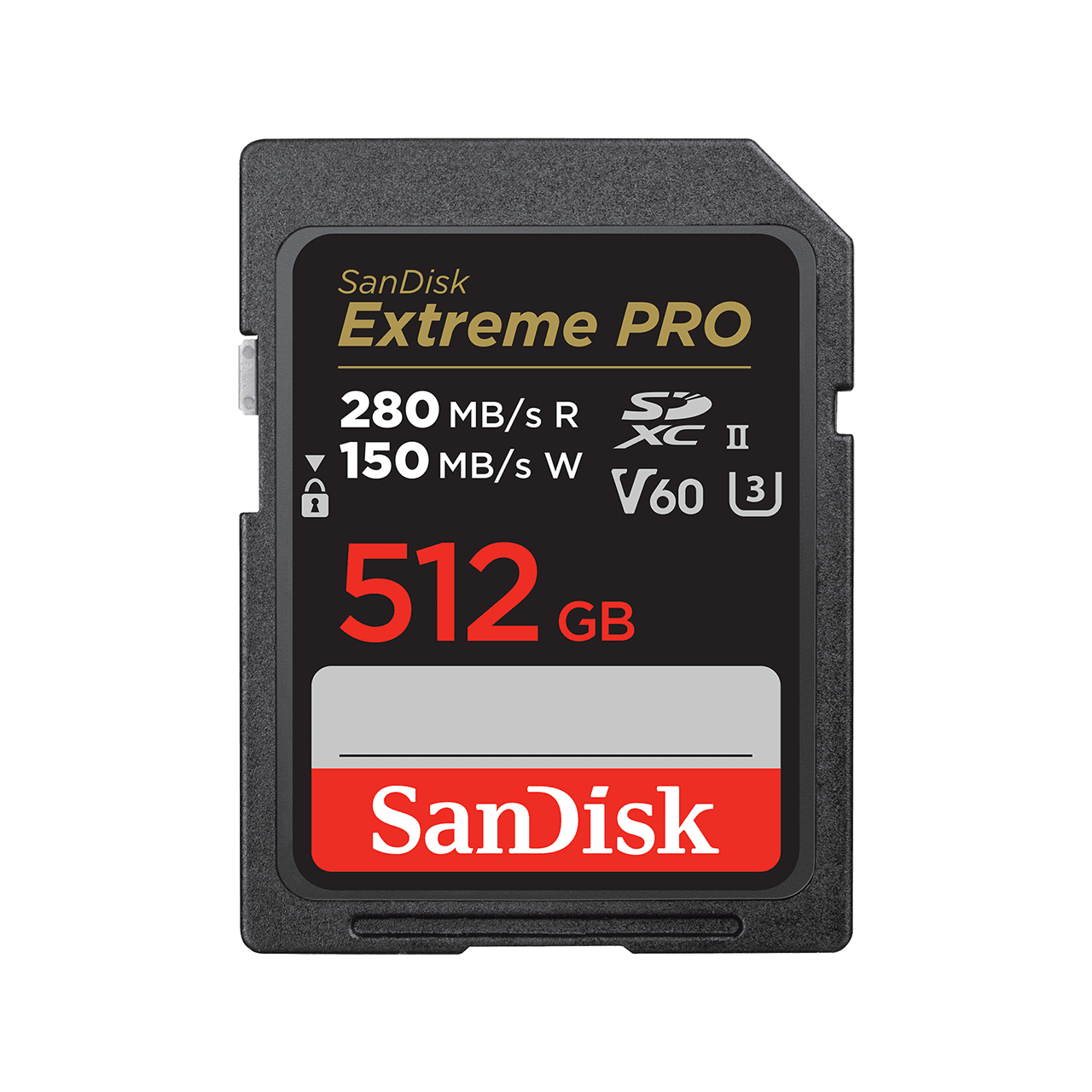 Secure Digital SDXC 512 GB SanDisk Extreme Pro, 280/100 MB/sek, Class 10, UHS-II U3, V60, bild 3