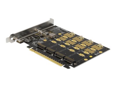 Kontrollerkort DeLOCK PCI Express x16 Card to 4 x internal NVMe M.2 Key M - Bifurcation