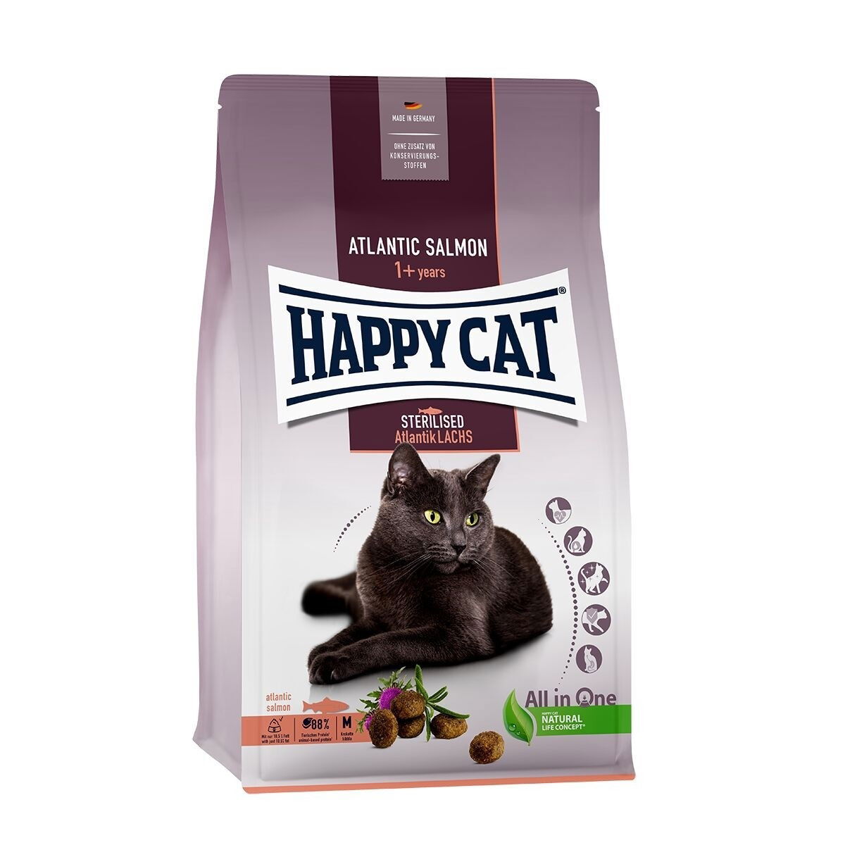 Happy Cat Sterilised Salmon 10 kg, bild 2