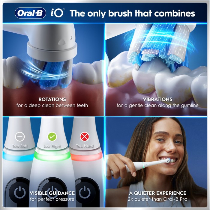 Oral-B iO6 eltandborste, vit, bild 4