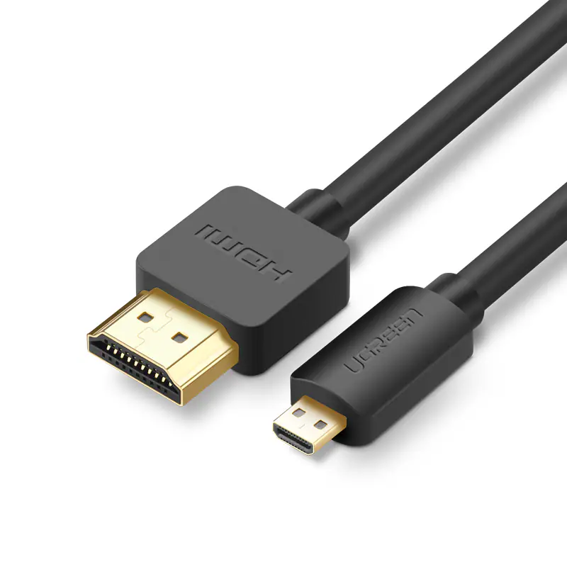 Ugreen Micro HDMI till HDMI-kabel 3 meter svart (HD127)