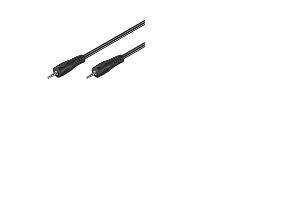 Goobay 50019, 3.5mm, Hanstik, 3.5mm, Hanstik, 1,5 m, Sort, bild 2