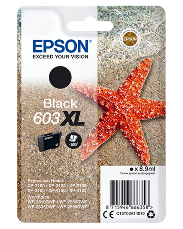 Epson Singlepack, black 603Xl ink