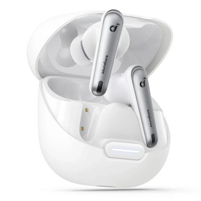 Soundcore Liberty 4 NC trådlösa hörlurar med brusreducering Clear White, bild 5