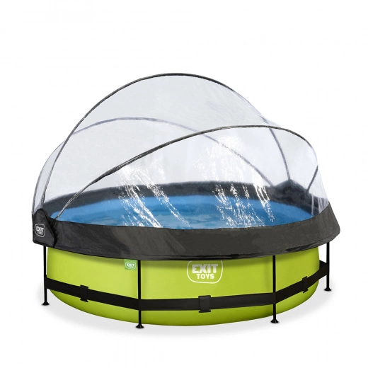 EXIT Lime pool ø300cm med filterpump och tak