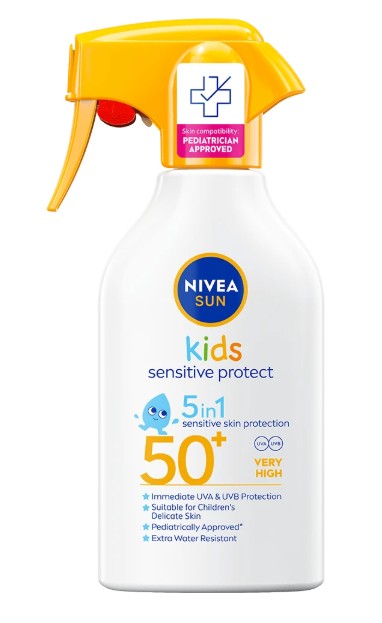 Nivea Solskydd Kids Sensitive Protect Trigger Spray SPF50+ 250 ml 250 ml