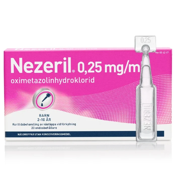 Nezeril Singeldos Pip 0,25 mg/ml 20 st