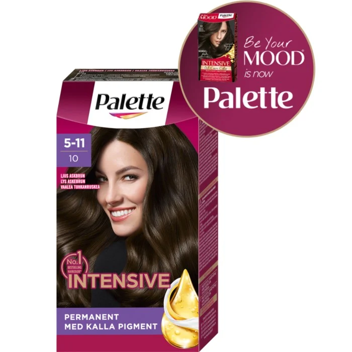 Palette Intensive Creme Coloration 5-11 Light Ash Brown, bild 2