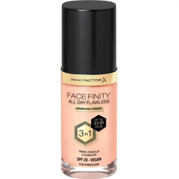Max Factor Facefinity All Day Flawless 3-In-1 Foundation C30 Porcelain C30 Porcelain