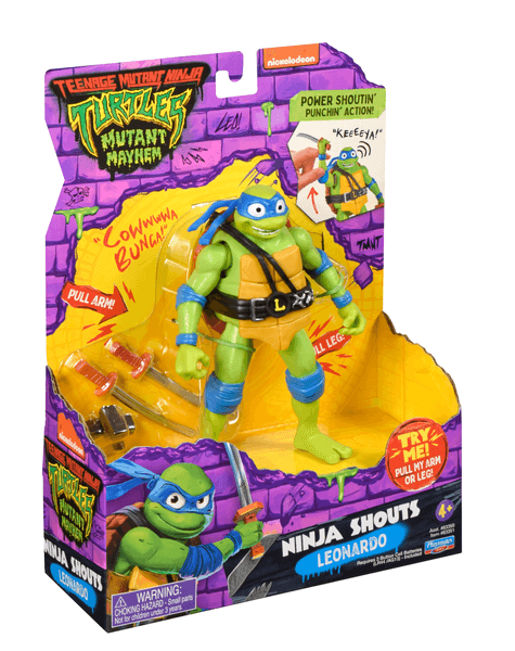 Teenage Mutant Ninja Turtles Mutant Mayhem Ninja Shouts Figure - Leonardo