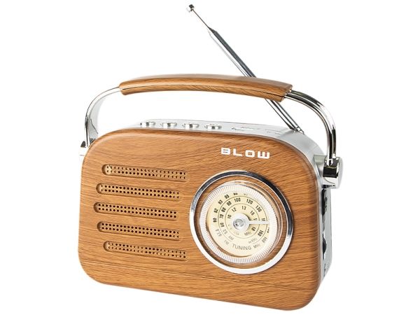 BLOW 77-532#, Bärbar, Analog, AM, FM, 87,5 - 108 MHz, 530 - 1600 kHz, Trä