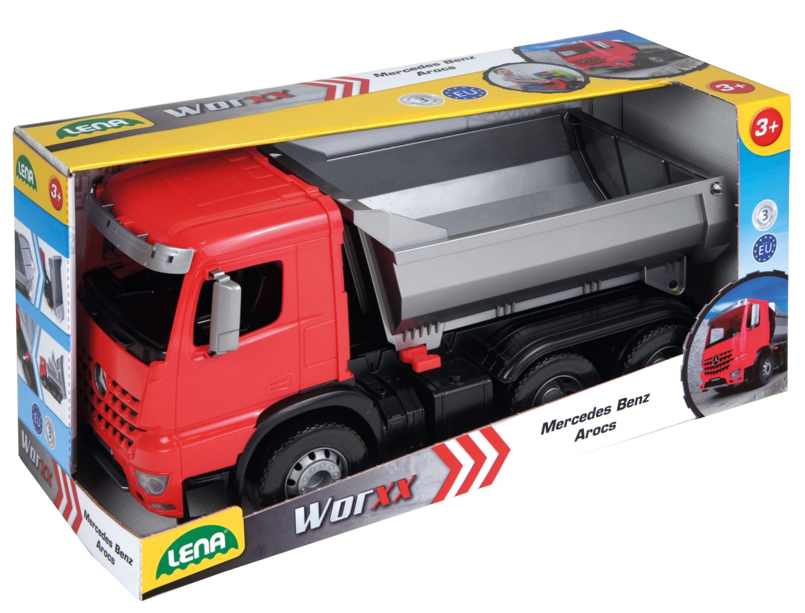 Lena Worxx 04610, Modellastbil / -släp, Dump truck, 3 År, Plast, Svart, Grå, Röd