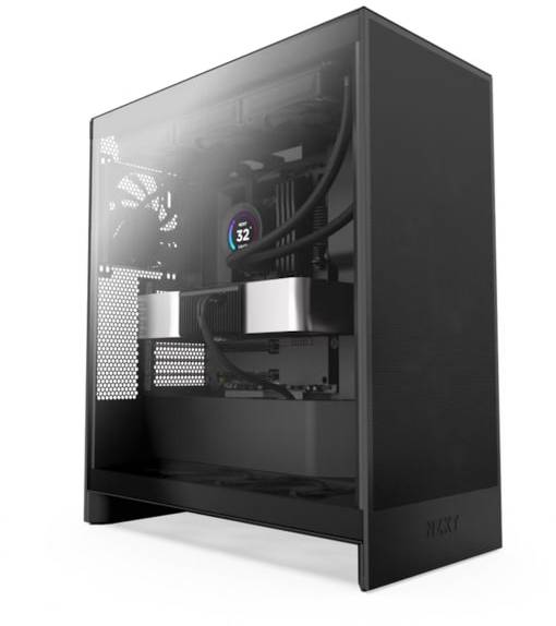 NZXT H7 Flow 2024 Mid-Tower Case, ATX - Svart, bild 4