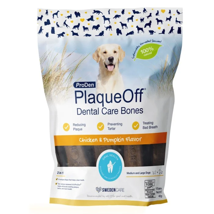 ProDen PlaqueOff Dental Bones Chicken & Pumpkin Flavor 485 g