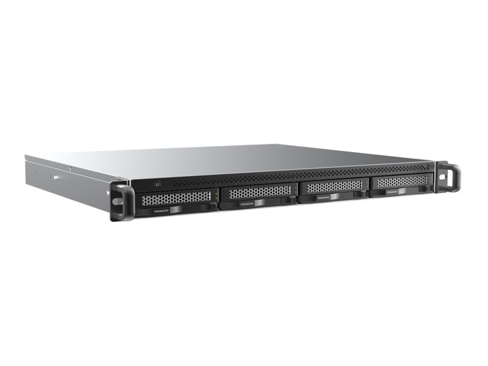 TerraMaster U4-500 - NAS-server - 4 fack - RAID 0, 1, 5, 6, 10, JBOD - RAM 8 GB - 10 Gigabit Ethernet - iSCSI support - 1U