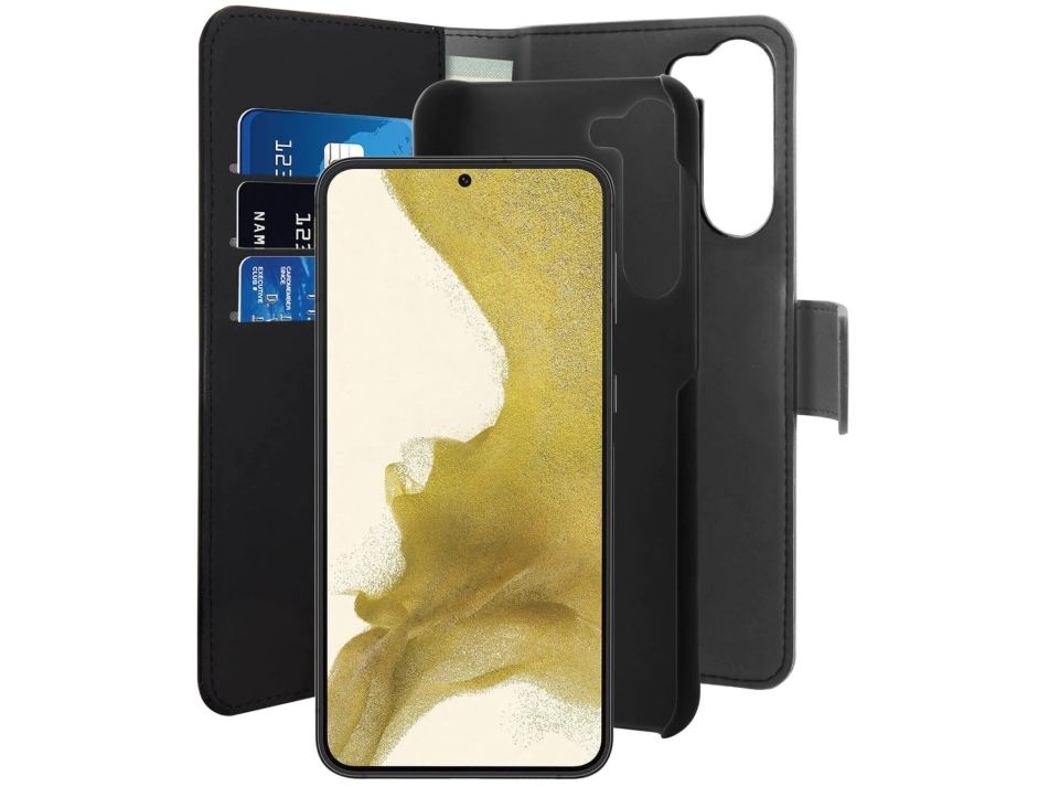 Puro Wallet Eco-Leath 2IN1 Samsung Galaxy S23+, svart