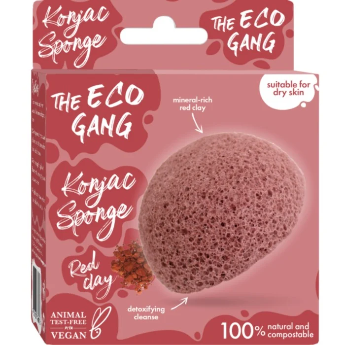 The Eco Gang Konjaksvamp Red Clay