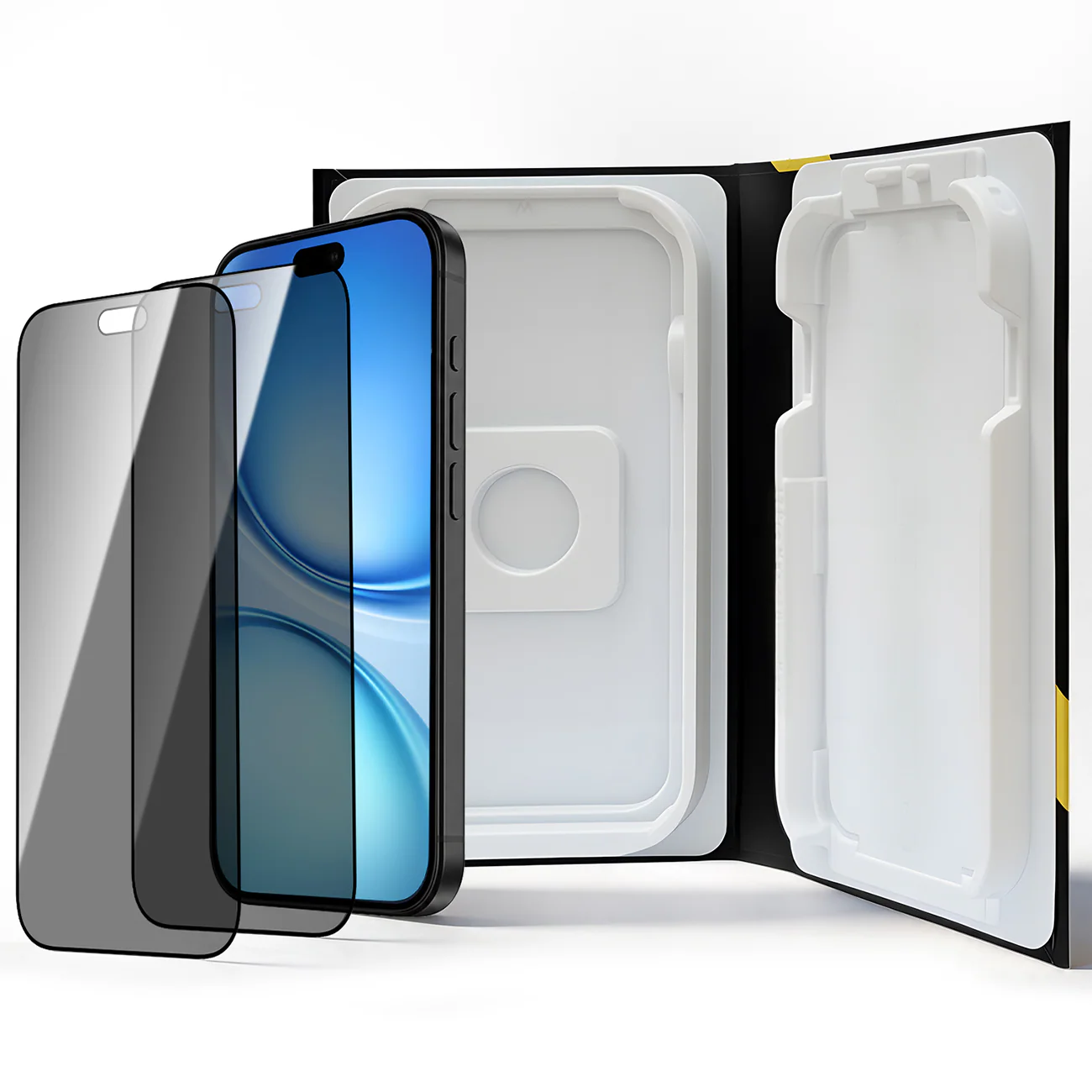 Wozinsky EasyFit Privacy Glass skärmskydd för iPhone 18 Pro – 2 st., bild 2