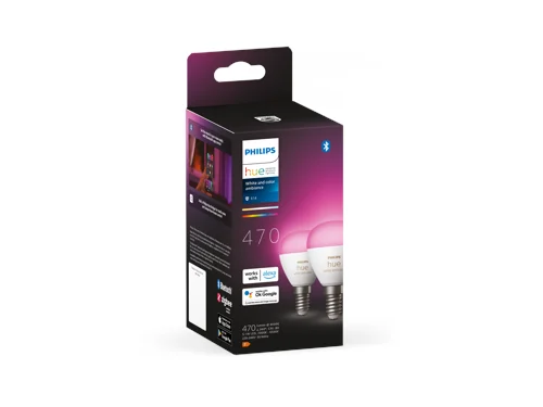 Philips Hue WCA Luster smart lampa 5.1W E14 2-pack, bild 2