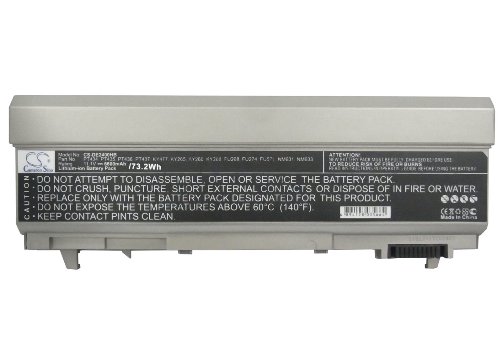 Batteri till Laptop, Bärbar dator för Dell Latitude E6400, Latitude E6500 m.fl., bild 2