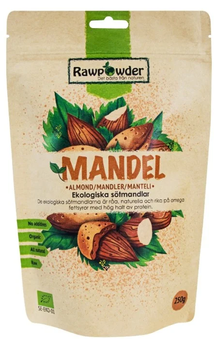 RawPowder Mandel EKO, 250 g