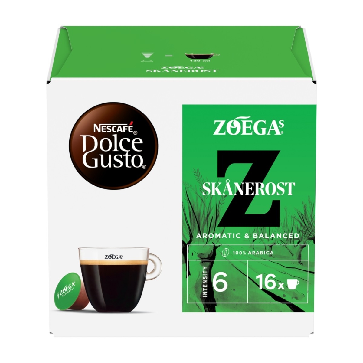 Nescafé Dolce Gusto Zoégas kaffekapslar, 16 st