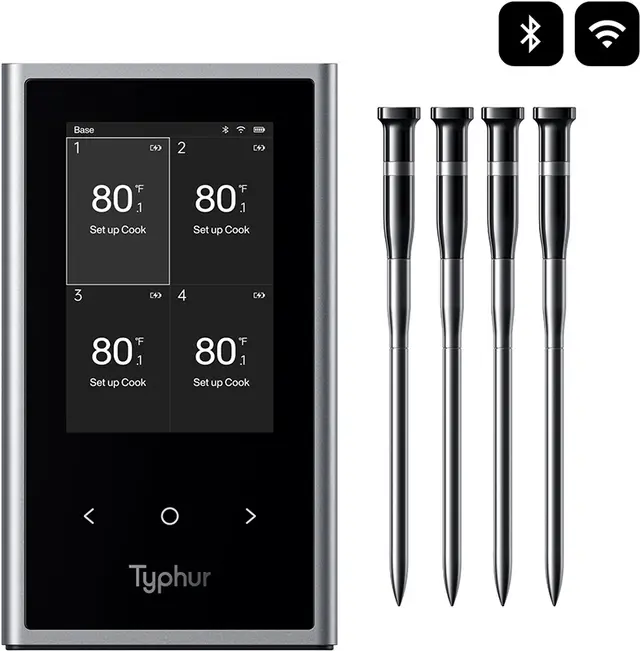 Typhur Sync Quad matlagningstermometer WT08 (silver/svart)