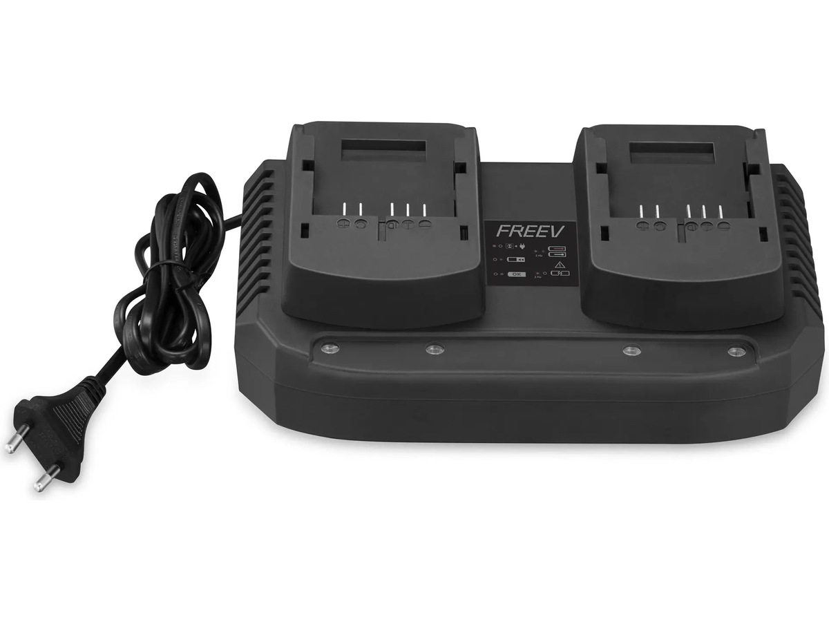 Freev 20V system batteriladdare dubbel