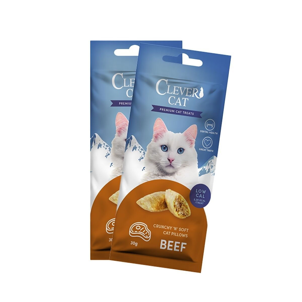 Clever Cat Pillows Kattgodis Biff 30 g