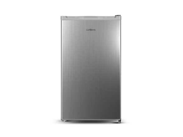 Goddess RSE085GS8SSE kylskåp 90 L, fristående, energiklass E, 85 cm, silver