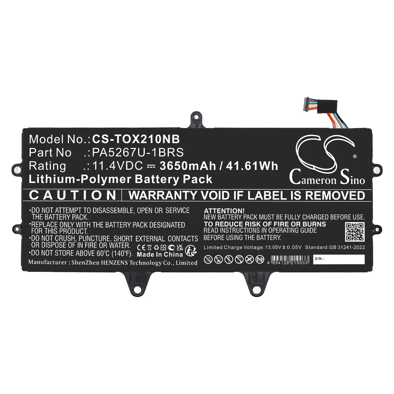Batteri till Notebook, Bärbar dator för Toshiba Portege X20W, Portege X20W-D m.fl.