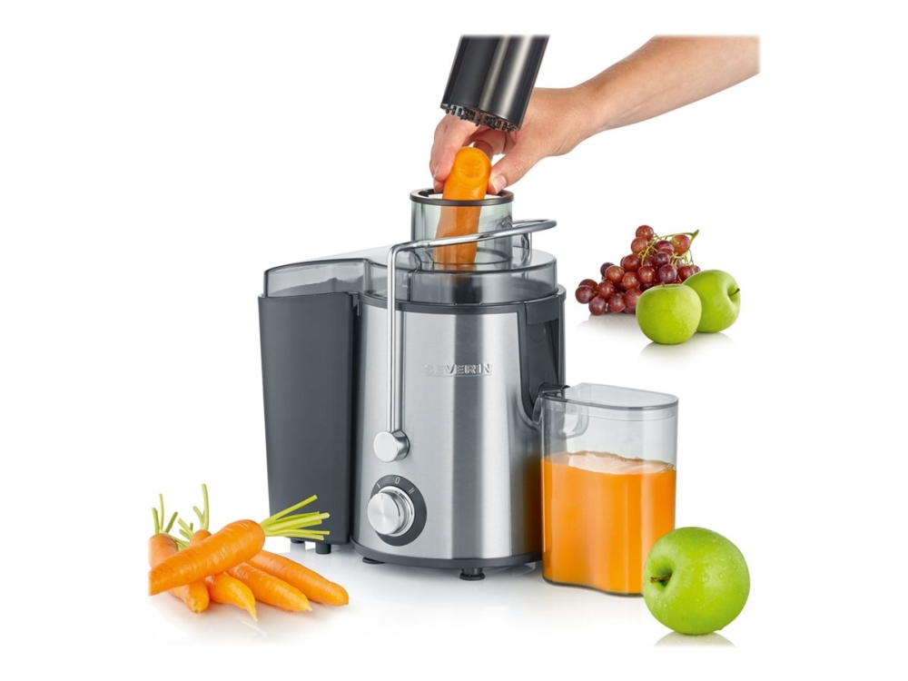 SEVERIN ES 3566 - Råsaftcentrifug - 0.5 liter - 400 W - rostfritt stål/svart