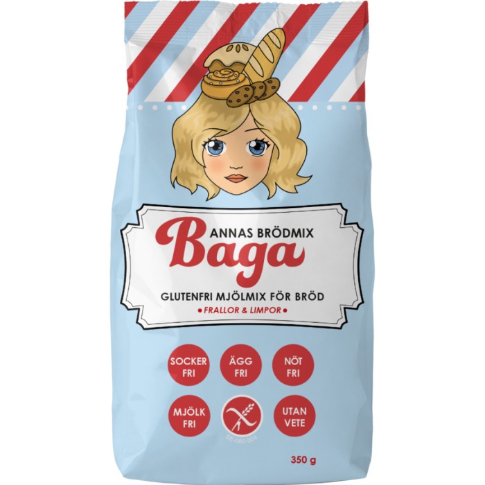Baga Annas Brödmix Glutenfri Mjölmix 350 g