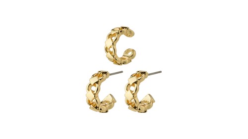 PILGRIM - DESIREE Hoop and Cuff Earrings - Gold-Plated - 15 mm, bild 3