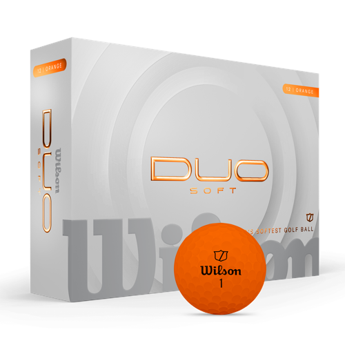 Wilson - DUO Soft Golf Ball - Orange - 12 Balls
