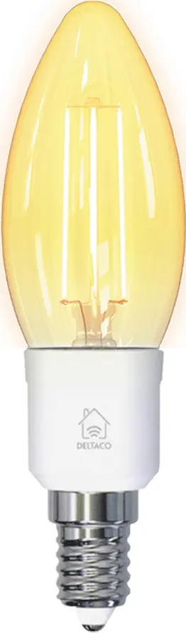Deltaco smart lampa E14 c35