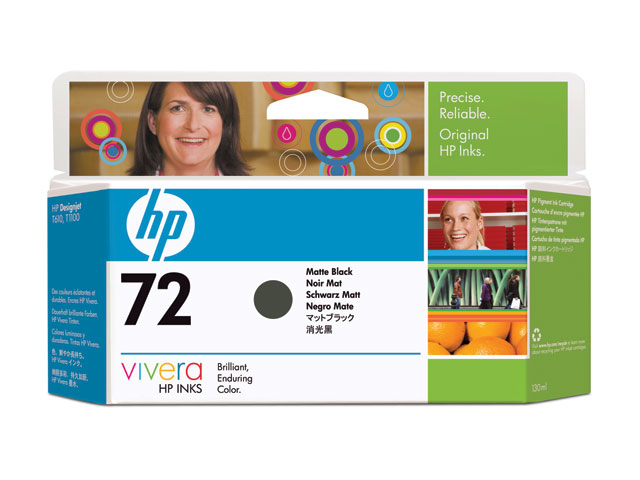 HP nr 72 Matt Svart Vivera (C9403A), 130 ml, DesignJet T1100/T610/T620/T770/T1200, bild 4