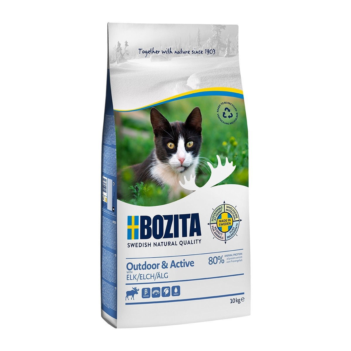 Bozita Outdoor & Active Elk Torrfoder till Katt 10 kg