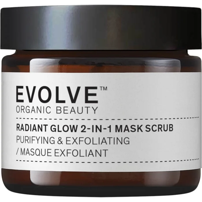 Evolve Organic Beauty Radiant Glow 2-in-1 Mask Scrub 60 ml, bild 2